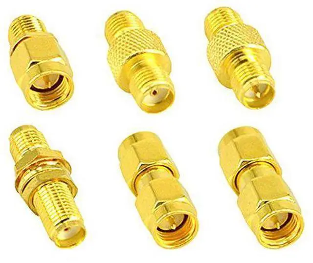 Alt view image 3 of 7 - BUCIER 18pcs SMA Adapter Kit Standard SMA Male to SMA Female WiFi Antenna SMA Connectors Converter for WiFi Antenna/FPV Drone/Extension Cable