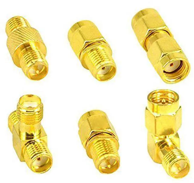 Alt view image 4 of 7 - BUCIER 18pcs SMA Adapter Kit Standard SMA Male to SMA Female WiFi Antenna SMA Connectors Converter for WiFi Antenna/FPV Drone/Extension Cable