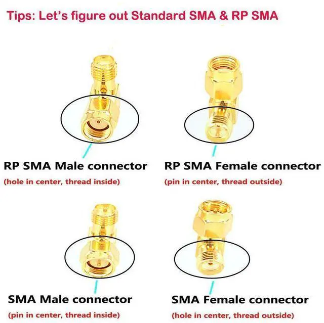 Alt view image 6 of 7 - BUCIER 18pcs SMA Adapter Kit Standard SMA Male to SMA Female WiFi Antenna SMA Connectors Converter for WiFi Antenna/FPV Drone/Extension Cable