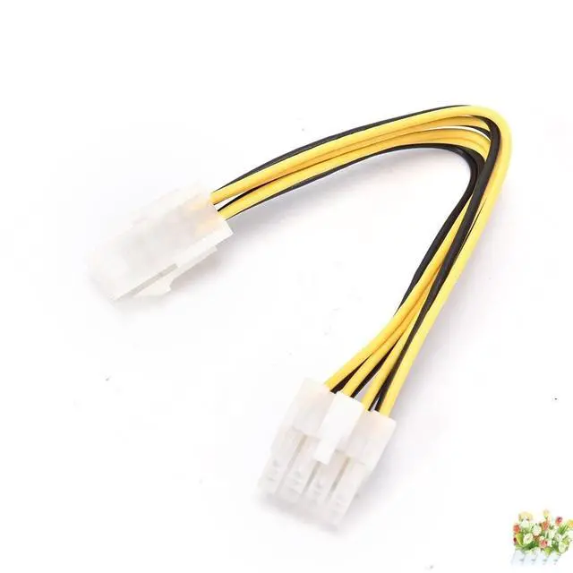 Alt view image 2 of 6 - BUCIER 12V ATX P4 to EPS 8pin  ATX 4 Pin Male to 8 Pin Female EPS CPU Power Converter Cable Lead Adapter