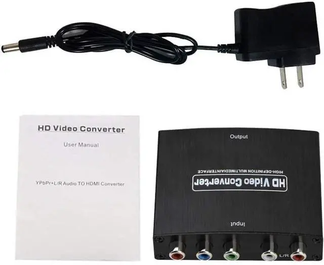 Alt view image 7 of 7 - BUCIER Component to HDMI Adapter YPbPr to HDMI Coverter 5 RCA to HDMI Coverter Supports 1080P Video Audio Converter Adapter HDMI V1.4 for DVD/PSP/Xbox360 to HDTV Monitor