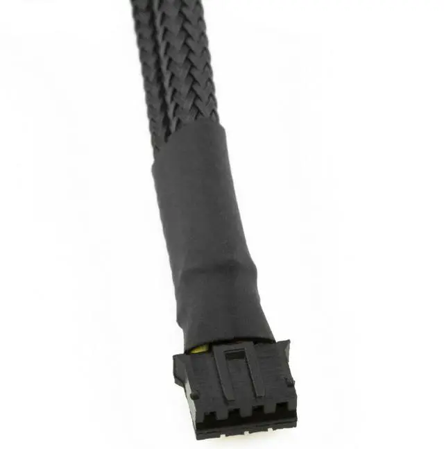 Alt view image 3 of 4 - BUCIER 4-Pin PWM GPU Dual Fan Splitter Sleeved Adapter Cable For Graphics Cards