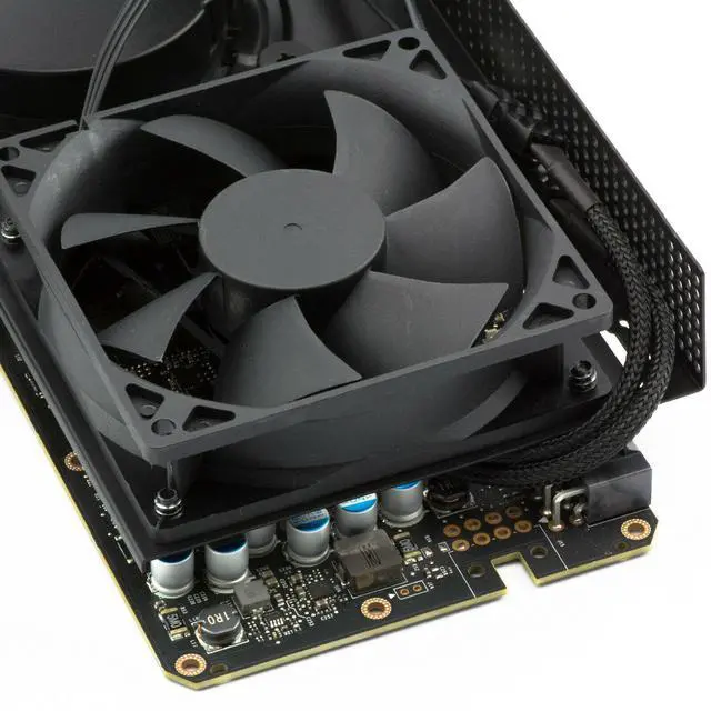 Alt view image 4 of 4 - BUCIER 4-Pin PWM GPU Dual Fan Splitter Sleeved Adapter Cable For Graphics Cards