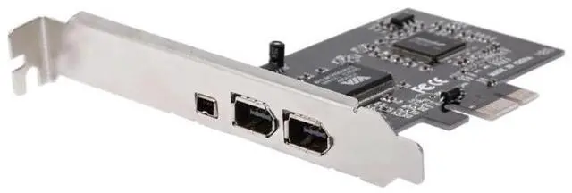 Alt view image 7 of 7 - BUCIER 3 Ports 1394A Expansion Card PCI-E 1X to IEEE 1394 DV Video Adapter 1x 4Pin 2x 6Pin Controller for Desktop PC with 6Pin to 4Pin IEEE Cable Free