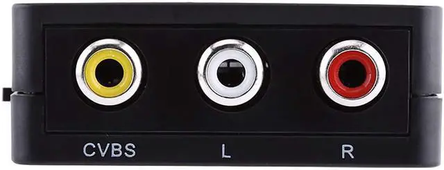 Alt view image 4 of 6 - BUCIER PUSOKEI Digital HDMI to RCA,HD Video Converter, 720p/1080p Mini HDMI to RCA Composite Video Audio AV CVBS Adapter Converter,Support NTSC/PAL Format (Black)