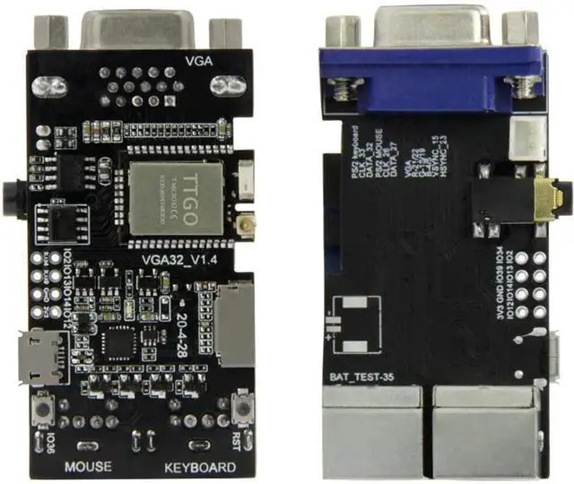 Alt view image 2 of 2 - VGA Controller Board VGA32-V1.4 Controller PS / 2 Mouse and Keyboard Controller Graphics Library Game Engine and ANSI/VT Terminal for ESP32