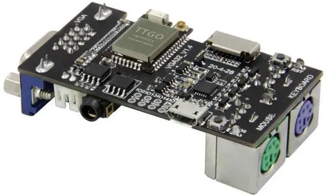 Main image of VGA Controller Board VGA32-V1.4 Controller PS / 2 Mouse and Keyboard Controller Graphics Library Game Engine and ANSI/VT Terminal for ESP32