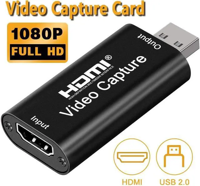 Alt view image 7 of 7 - BUCIER Audio Video Capture Card,HDMI to USB USB2.0 High Definition 1080p 30fps, Directly to Computer for Gaming, Streaming, Teaching, Video Conference or Live Broadcasting