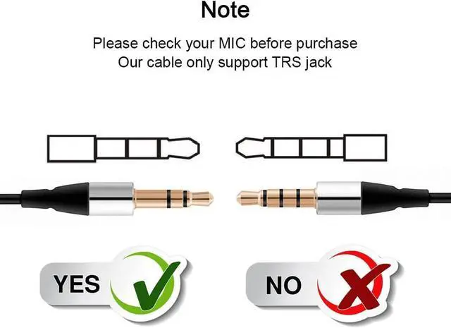 Alt view image 3 of 7 - BUCIER 3.5mm Female to 5 Pin Mini USB Male Microphone Adapter Cable