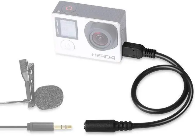 Alt view image 7 of 7 - BUCIER 3.5mm Female to 5 Pin Mini USB Male Microphone Adapter Cable