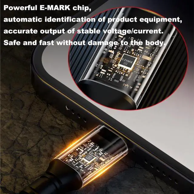 Alt view image 4 of 6 - BUCIER 20Gbps USB Type C Coiled Cable, 100W PD QC Cord, Straight Male to Straight Female USB C Extension Extender Cable, 8K@60Hz, 6ft