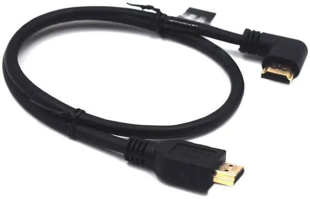 Alt view image 6 of 7 - BUCIER 2 Feet 48Gbps HDMI 8K@60Hz Ultra HD Cable, Straight Male to Left Angle Male HDMI 2.1 High Speed Shield Cord for Xbox TV PS4 PS5 Switch, Support 4K@120Hz, 3D Dynamic HDR