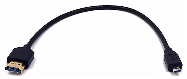 Main image of BUCIER 1ft Micro HDMI to HDMI 8K Cable, 2.1 Version 48Gpbs Straight Micro HDMI Male to Straight HDMI Male UHD 3D Cable for Xbox PS4 PS5 TV Switch, 8K@60HZ