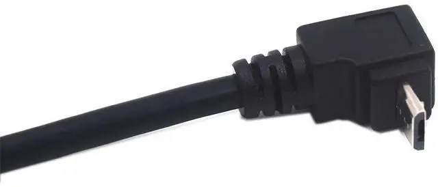 Alt view image 2 of 5 - BUCIER 0.3 Meter Micro USB 5 Pin Extension Cable, Down Angle Micro USB Male to Female Extender Bolt Screw Lock Mount Cable, Sync Data & Charging