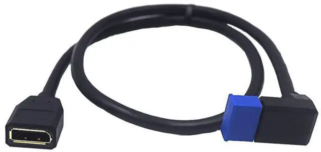 Alt view image 2 of 6 - BUCIER 2ft 32.4Gbps 8K@60Hz DisplayPort Extension Cable, Up Angle Male to Female DP 1.4 Extender Adapter Ultra HD Cable for HDTV Laptop Monitor Projector PS4 PS5, Support 4K@144Hz 2K@165Hz