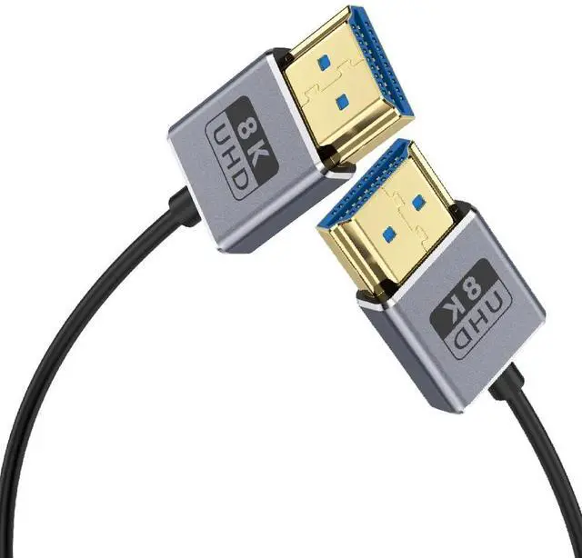 Main image of BUCIER 1ft 8K@60Hz HDMI Cable, OD 2.5mm Ultra-Thin HDMI 2.1Version UHD Cord, 48Gbps HDMI Straight Male to Straight Male Coaxial Cable for GH5S, PS5, Xbox One, HDTV, Dynamic HDR,eARC