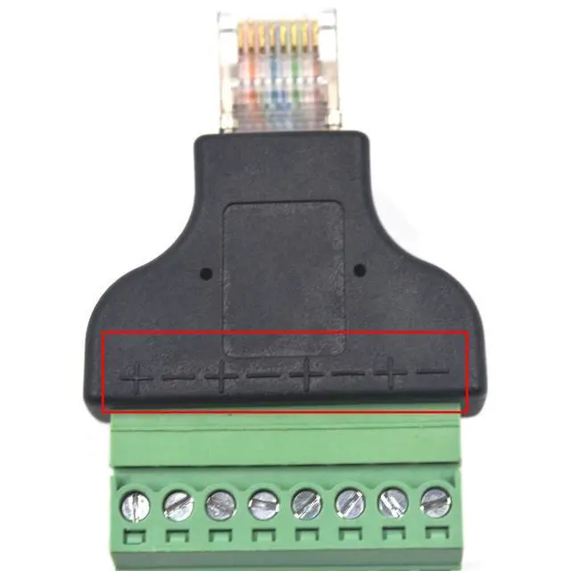 Alt view image 6 of 6 - BUCIER2 Pack Ethernet RJ45 Male Terminal Block Adapter, Network RJ45 8P8C Cable Extension Bolt Screw Solderless Terminal Connector Plug