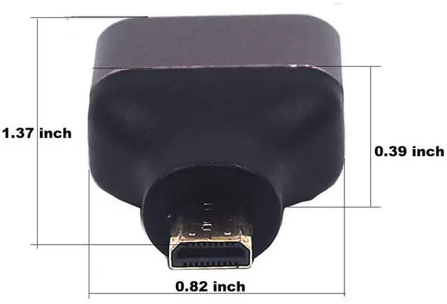 Alt view image 3 of 5 - BUCIER 2 Pack 8K@60Hz Micro HDMI 2.1 Male to HDMI 2.1 Female Adapter Extender Connector Converter Coupler for Camera, Laptop, Projector, HDTV, 3D 48Gbps Bidirectional, Support 4K@120Hz, Dynamic HDR