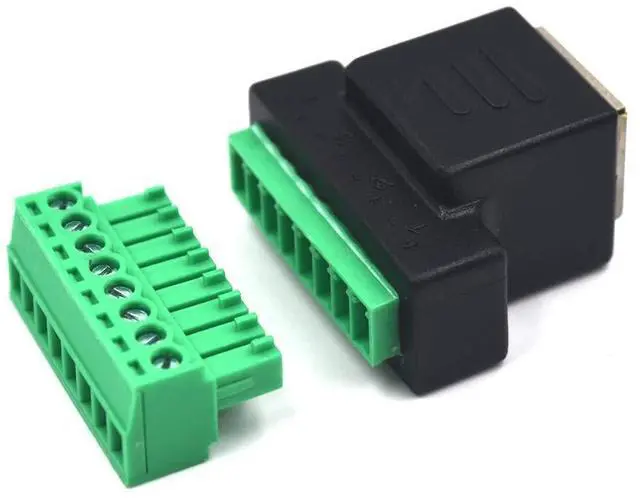 Alt view image 3 of 6 - BUCIER 2 Pack Ethernet RJ45 Female Terminal Block Adapter, Network RJ45 8P8C Bolt Screw Terminal Cable Extension Connector Plug