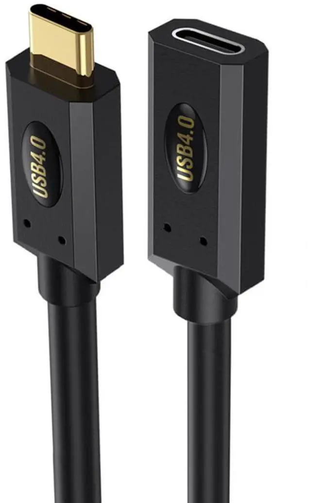 Alt view image 2 of 7 - BUCIER 1ft 40Gbps USB 4.0 Type C Extension Cable, Straight Male to Straight Female 240W 5A PD USB C 4.0 Cord for Smartphones, Laptops, Thunderbolt 3, Support 8K@60Hz