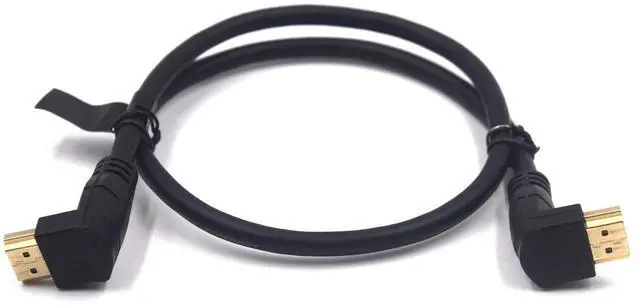 Main image of BUCIER 2 Feet 48Gbps HDMI 8K@60Hz Ultra HD Cable, Down Angle Male to Down Angle Male HDMI 2.1 High Speed Shield Cord for Xbox TV PS4 PS5 Switch, Support 4K@120Hz, 3D Dynamic HDR