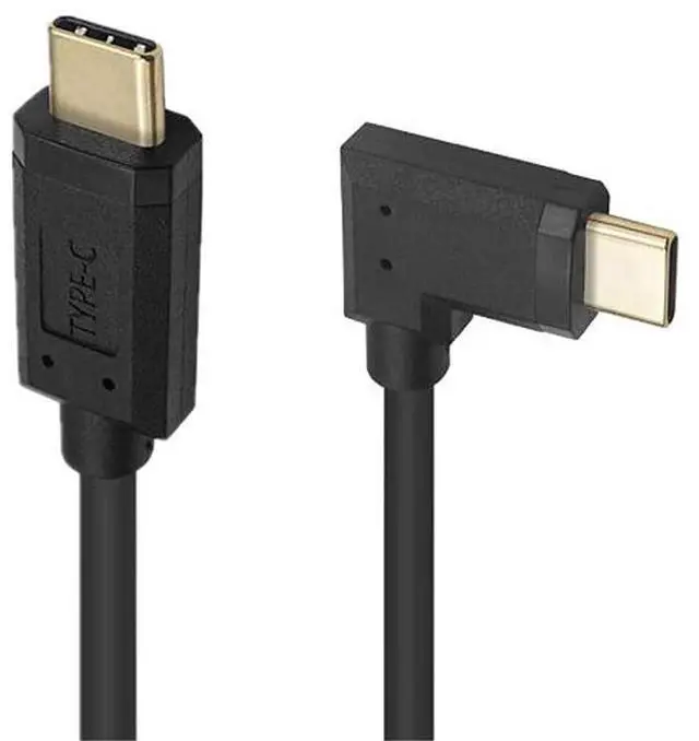 Alt view image 4 of 6 - BUCIER USB 3.1 Type C Cable, 1.8M (5.9ft), Coiled Spring Spiral, 3A & 10Gbps Sync Charging & Data Cord, Compatible with Smartphone, Double Straight Heads or 90 Degree Left & Right Angle