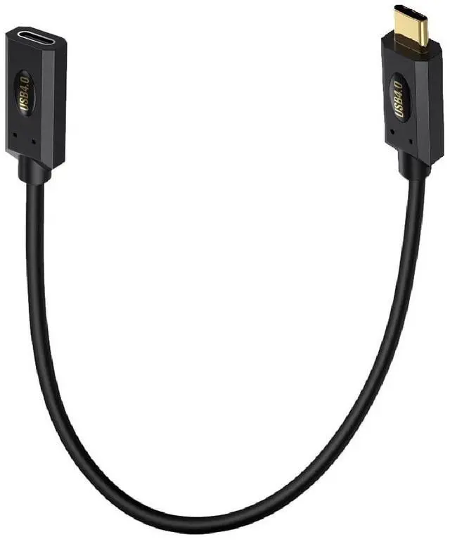 Main image of BUCIER 1ft 40Gbps USB 4.0 Type C Extension Cable, Straight Male to Straight Female 240W 5A PD USB C 4.0 Cord for Smartphones, Laptops, Thunderbolt 3, Support 8K@60Hz