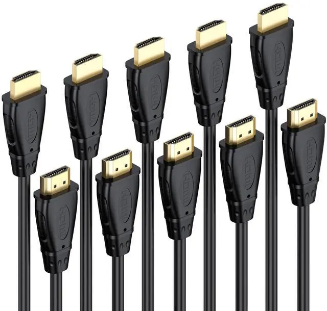 Main image of BUCIER HDMI Cable 6 FT 5-Pack, 4K@60Hz ARC/eARC HDMI 2.0 Cable for Soundbar, High Speed HDMI Cable for HDCP 2.2, HDR, TV, PS4, PS5, Xbox, Roku, Gaming, Computer, Monitor and More