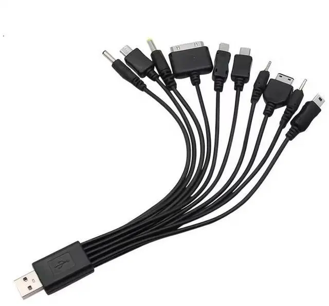 Alt view image 2 of 4 - BUCIER 10 in 1 Multi Charging Cable, Universal Multiple Charging Cord Cable with 10 Ports for Cell Phones Speaker MP3 MP4 & More