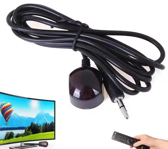 Alt view image 2 of 4 - BUCIER 3.5mm to IR Receiver Cable 5FT Infrared Remote Control Extender Repeater Cable 1.5m3 Receiver Extension Cord for Extender Repeater System IR Emitter for Set Top Box