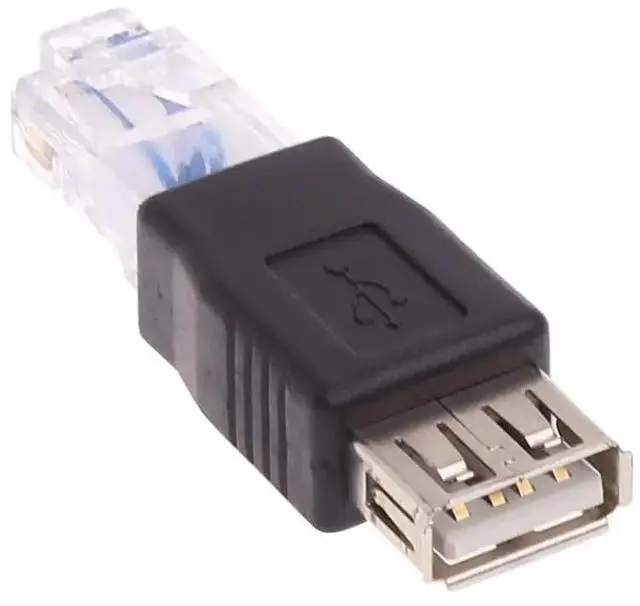 Alt view image 3 of 7 - BUCIER 2 Pack Ethernet to USB Adapter, USB to Ethernet Adapter, RJ45 Ethernet Male to USB Female Converter, USB to RJ45 Connector for ADSL Modem, Router, Camera with Network Function