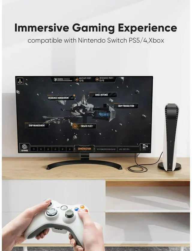 Alt view image 7 of 7 - BUCIER DVI to HDMI, Bidirectional DVI-D to HDMI Male to Female Adapter with Gold-Plated 2 Pack