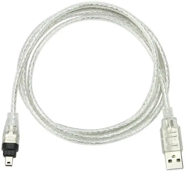 Alt view image 5 of 7 - BUCIER USB Male to Firewire IEEE 1394 4 Pin Male iLink Adapter Cord Cable for Sony DCR-TRV75E DV