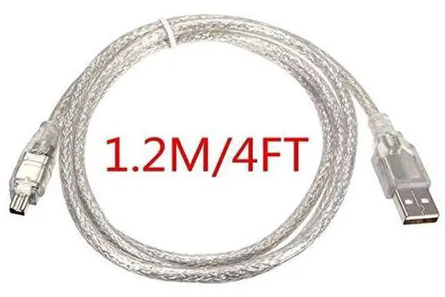 Alt view image 7 of 7 - BUCIER USB Male to Firewire IEEE 1394 4 Pin Male iLink Adapter Cord Cable for Sony DCR-TRV75E DV