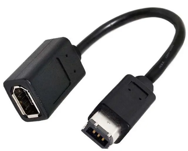 Alt view image 7 of 7 - BUCIER IEEE 1394 6Pin Firewire to 1394a 6Pin Female to Male Extension Data Video Capture Card Support 400 to 400 Cable 20cm