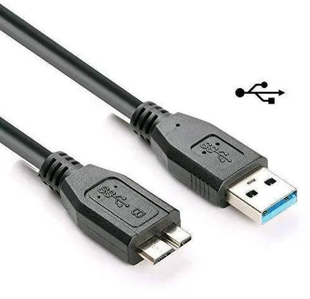 Main image of BUCIER USB 3.0 Power Charger Data SYNC Cable Cord for Toshiba External Hard Drive Disk 1tb 2tb 3tb, 3ft Long - Balck