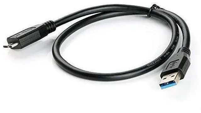 Alt view image 2 of 4 - BUCIER USB 3.0 Power Charger Data SYNC Cable Cord for Toshiba External Hard Drive Disk 1tb 2tb 3tb, 3ft Long - Balck