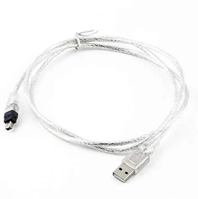 Alt view image 3 of 3 - BUCIER 6ft 1.8m USB to Firewire IEEE 1394 4 Pin iLink Adapter Data Cable