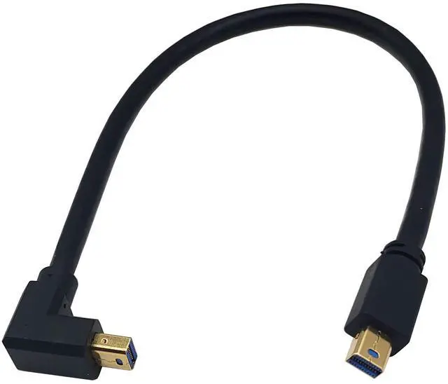 Main image of BUCIER Mini DisplayPort Cable, 1FT 90 Degree Left Angled 8K Mini DisplayPort (Mini DP) Male to Male 8K Extension Cord for with Mini DP PC/Laptop (Up Angle)