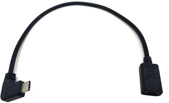 Alt view image 3 of 4 - BUCIER USB C Extension Cable, 90 Degree USB Type C (USB-C) Male to (USB-C) Female Charge Cable for MacBook Pro, Laptop, Android Devices(Only for Charging) (90 Degree Type C M/F)