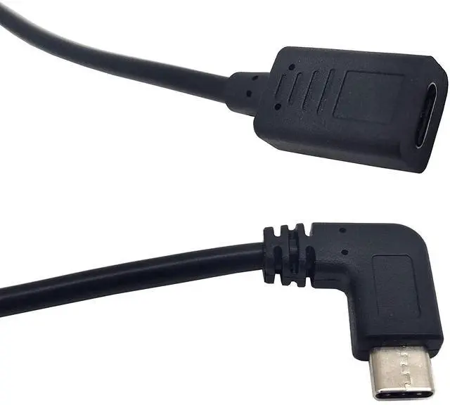 Alt view image 4 of 4 - BUCIER USB C Extension Cable, 90 Degree USB Type C (USB-C) Male to (USB-C) Female Charge Cable for MacBook Pro, Laptop, Android Devices(Only for Charging) (90 Degree Type C M/F)