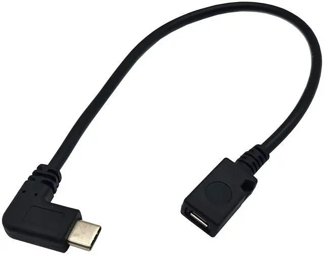 Main image of BUCIER USB C to Micro USB Cable, 90 Degree USB Type C (USB-C) Male to Micro USB Female Adapter Converter Charging Cable(Only for Charging) (90 Degree TypeC M to Micro F)