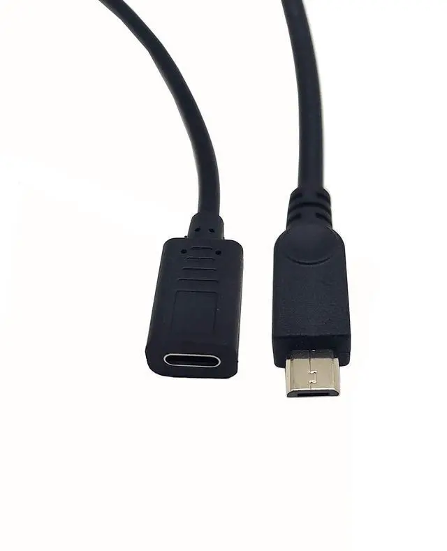 Alt view image 3 of 5 - BUCIER USB C to Micro USB Cable, USB Type C (USB-C) Female to Micro USB Male Charge Cable Adapter Converter Cord for MacBook Pro, Laptop, Android Devices(Only for Charging) (Type C F/Micro M)