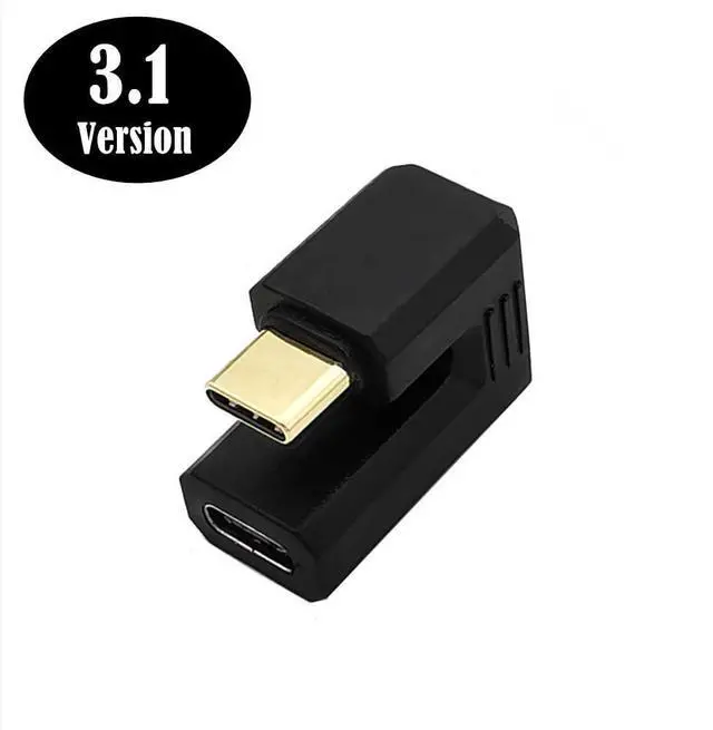 Alt view image 4 of 5 - BUCIER USB C 180 Degree Adapter, 180 U Shape Angle USB 3.1 Type C Male to Female Adapter for Laptop, Tablet & Mobile Phone