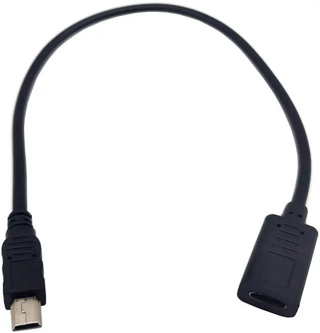 Main image of BUCIER USB C to Mini USB Cable, USB Type C (USB-C) Female to Mini USB Male Charge Cable Adapter Converter Cord for MacBook Pro, Laptop, Android Devices(Only for Charging) (Type C F/Mini M)