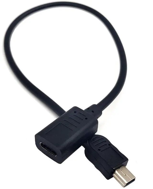 Alt view image 2 of 4 - BUCIER USB C to Mini USB Cable, USB Type C (USB-C) Female to Mini USB Male Charge Cable Adapter Converter Cord for MacBook Pro, Laptop, Android Devices(Only for Charging) (Type C F/Mini M)