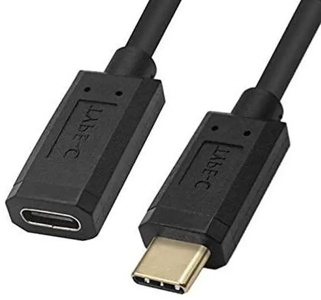 Alt view image 4 of 4 - BUCIER Coiled USB 3.1 Type C Cable, USB-C Male to USB-C Female Coiled Spring Spiral Cable, 3A 10Gbps Fast Charging, Data Extension Cable, Stretched 4FT/1.2M (M/F)