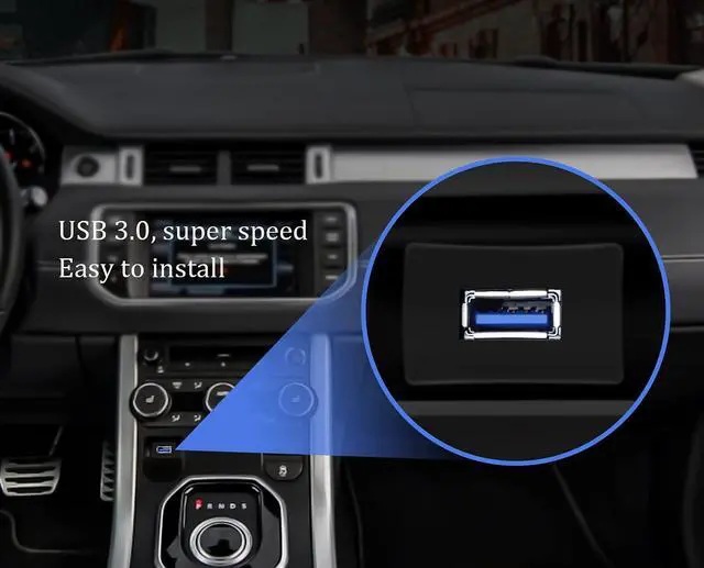 Alt view image 4 of 5 - BUCIER Square USB 3.0 Flush Mount Cable, USB 3.0 Male to Female Flush Panel Mount Extension Cable for Car, Boat and Motorcycle Dashboard 1M/3ft