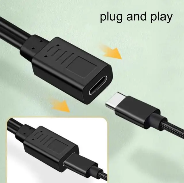 Alt view image 4 of 7 - BUCIER USB C Splitter Charge Cable,1 Feet USB Type C 1 Female to 2 Dual Male Y Splitter Extension Charging Cable(Only for Charging,Can't Transmit Data)