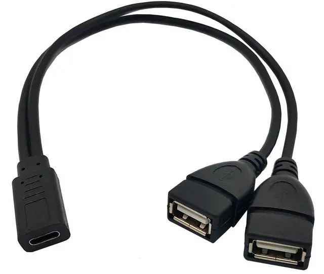 Main image of BUCIER USB C Splitter Charge Cable,1 Feet USB Type C Female to 2 Dual USB Female Y Splitter Conversion Charging Cable(Only for Charging)